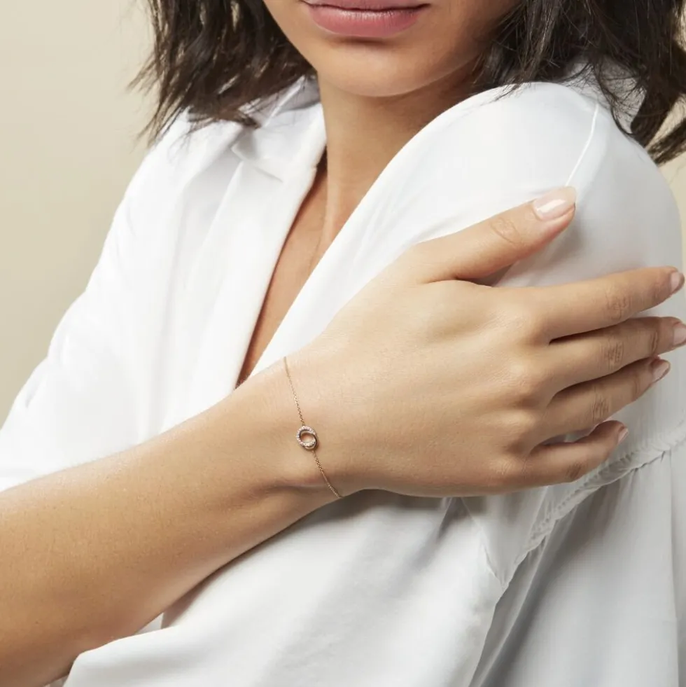 Bracelet Absolu Or Bicolore Diamant
