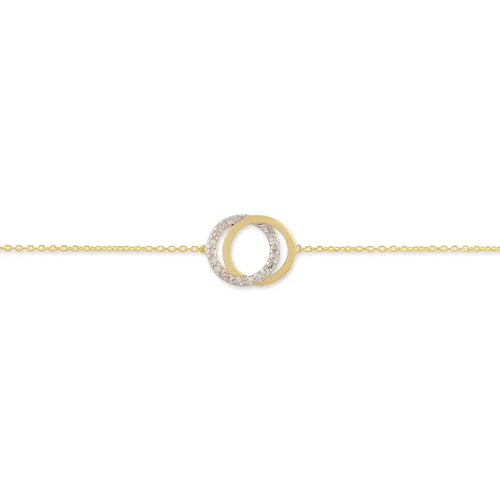 Bracelet Absolu Or Bicolore Diamant