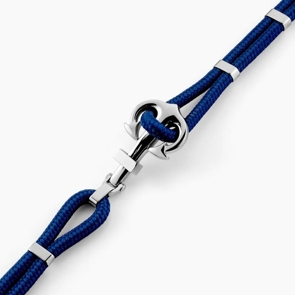 Bracelet Acier Blanc Analya Cordon