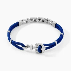 Bracelet Acier Blanc Analya Cordon