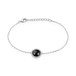 Bracelet Adelyne Argent Blanc Céramique
