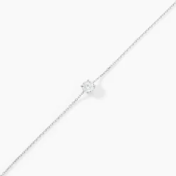 Bracelet Adula Or Blanc Oxyde De Zirconium