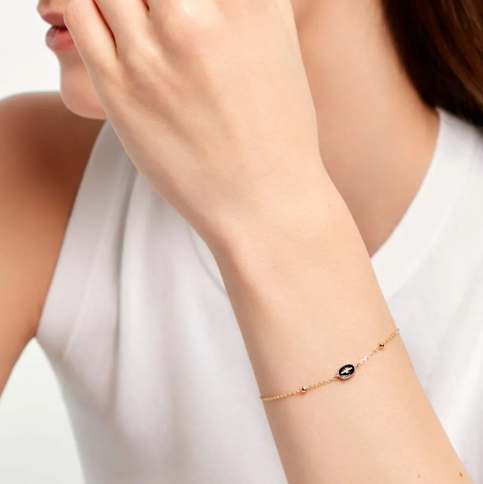 Bracelet Alerya Plaqué Or Jaune Oxyde De Zirconium