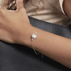 Bracelet Alessia Argent Blanc Perle De Culture Et Oxyde De Zirconium