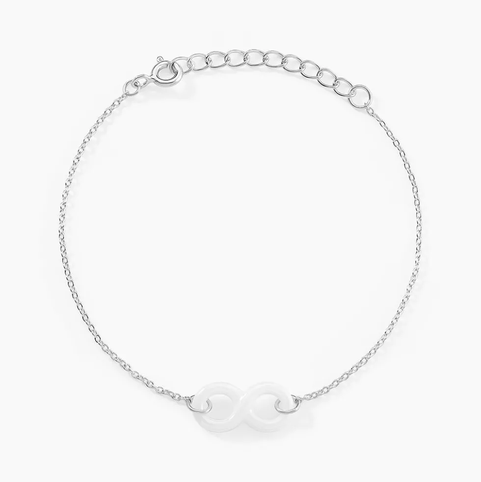 Bracelet Alicia Argent Blanc Céramique