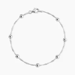 Bracelet Amarylis Argent Blanc