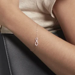 Bracelet Amita Argent Rose Oxyde De Zirconium