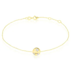 Bracelet Anahid Or Jaune Oxyde De Zirconium
