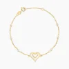 Bracelet Andrieu Or Jaune Perle De Culture