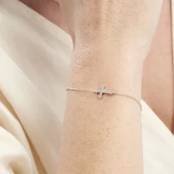 Bracelet Angel Argent Blanc Oxyde De Zirconium