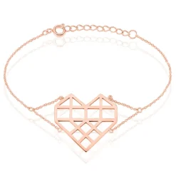 Bracelet Angeles Acier Rose