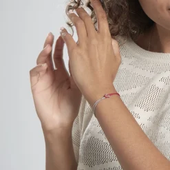 Bracelet Anicha Argent Blanc
