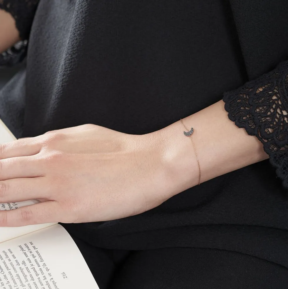 Bracelet Anne-marie Or Rose Diamant