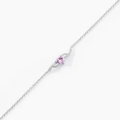 Bracelet Argent Blanc Avalon Oxyde De Zirconium
