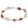 Bracelet Argent Blanc Fallone Ambres