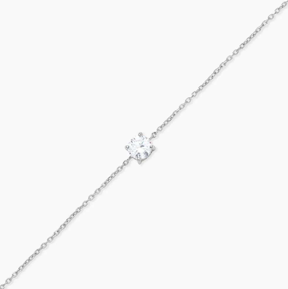 Bracelet Argent Blanc Lylwenn Oxyde De Zirconium