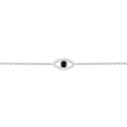Bracelet Argent Blanc Shemsi Oxyde De Zirconium