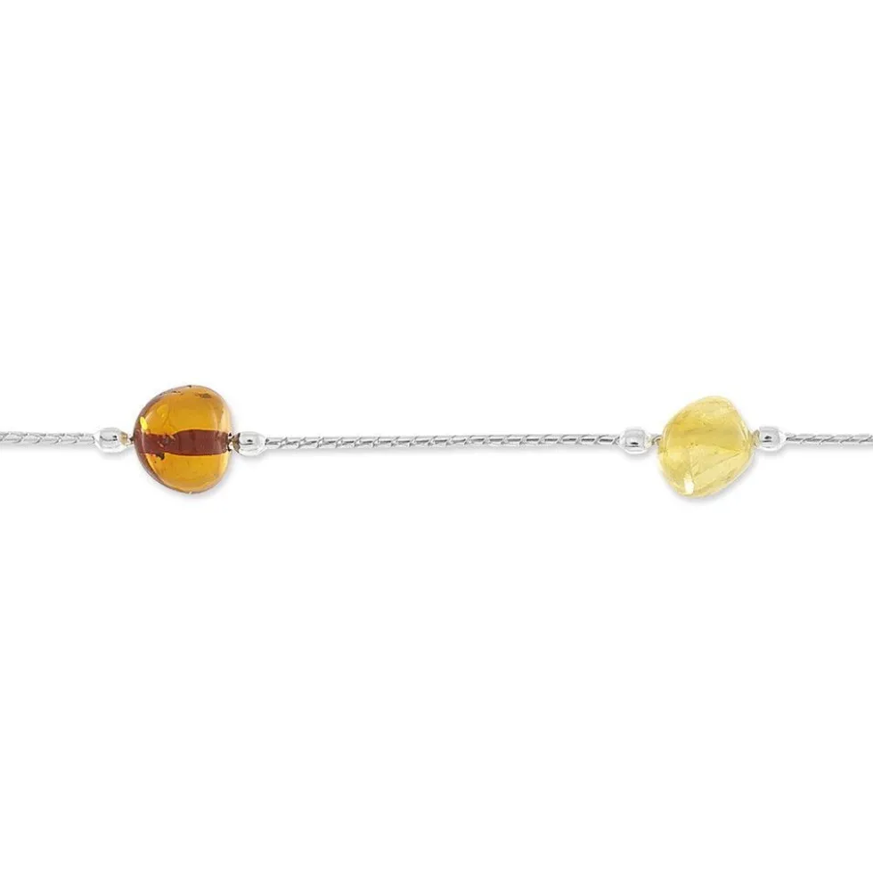 Bracelet Argent Blanc Siaae Ambres