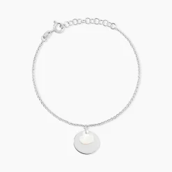 Bracelet Argent Blanc Tana Nacre
