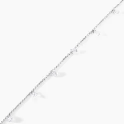 Bracelet Argent Collie Argent Blanc Oxyde