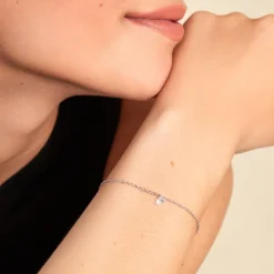 Bracelet Argent Constantin Argent Blanc Oxyde