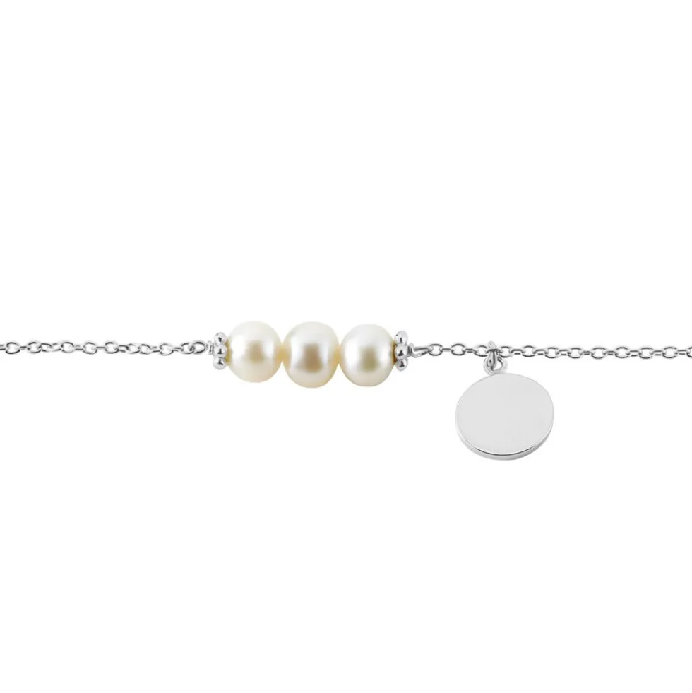 Bracelet Argent Letinno Perles