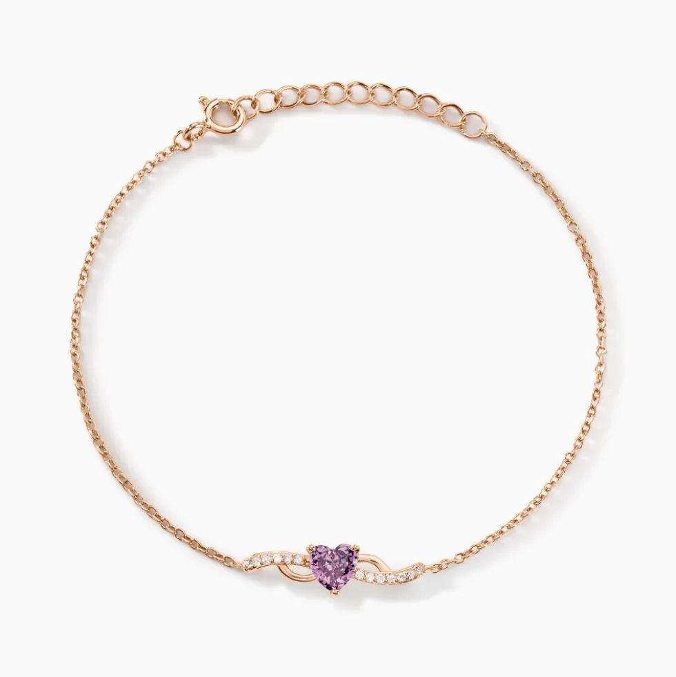 Bracelet Argent Rose Avalon Oxyde De Zirconium