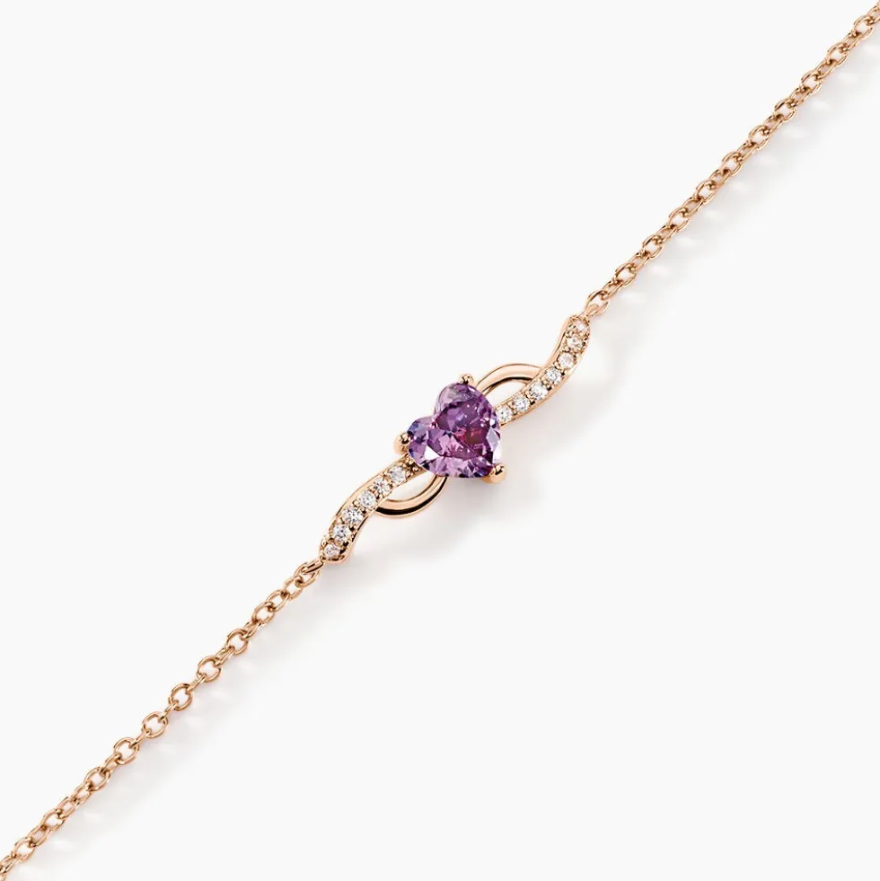 Bracelet Argent Rose Avalon Oxyde De Zirconium