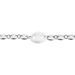Bracelet Ashoka Argent Blanc Céramique