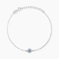Bracelet Auxana Argent Blanc Oxyde De Zirconium