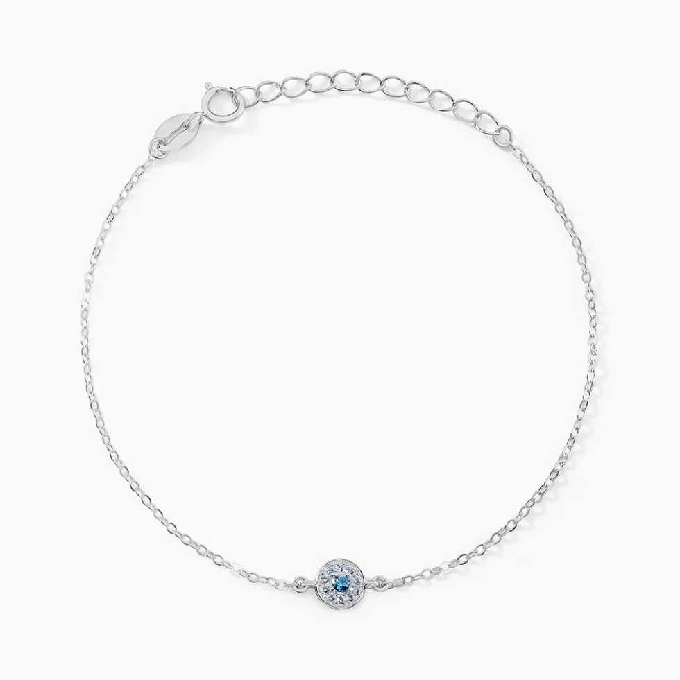 Bracelet Auxana Argent Blanc Oxyde De Zirconium