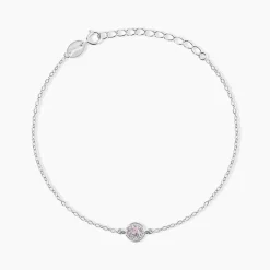 Bracelet Auxana Argent Blanc Oxyde De Zirconium