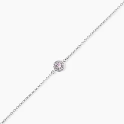 Bracelet Auxana Argent Blanc Oxyde De Zirconium