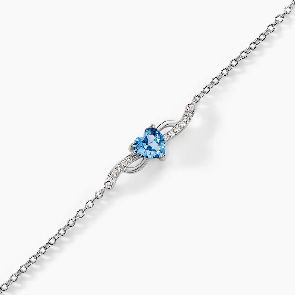 Bracelet Avalon Argent Blanc Oxyde De Zirconium