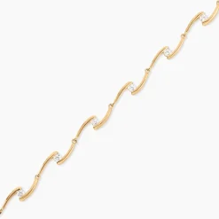 Bracelet Ayda Plaqué Or Jaune Oxyde De Zirconium