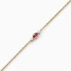 Bracelet Azel Plaqué Or Jaune Oxyde De Zirconium