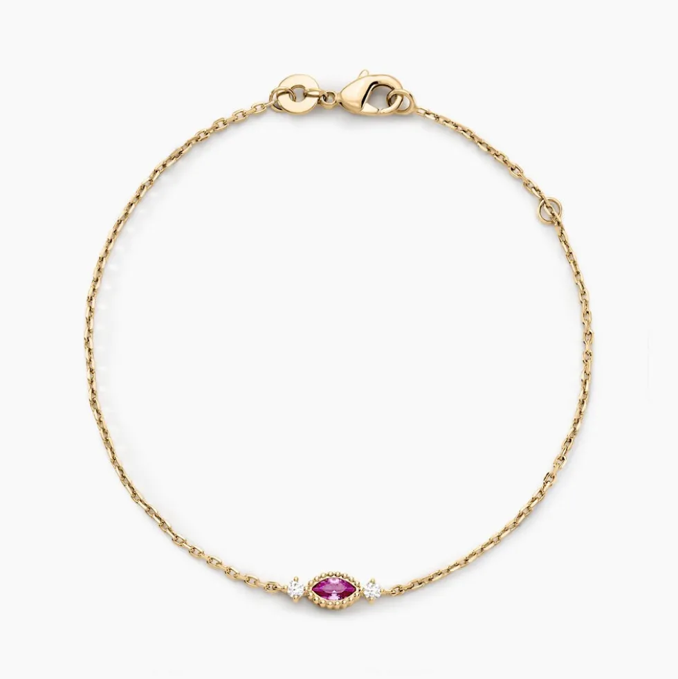 Bracelet Azel Plaqué Or Jaune Oxyde De Zirconium