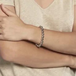 Bracelet Bilou Acier Blanc