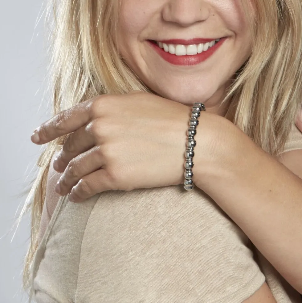 Bracelet Bilou Acier Blanc