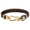 Bracelet Boss Ares Prime Cuir De Veau Marron