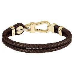 Bracelet Boss Ares Prime Cuir De Veau Marron