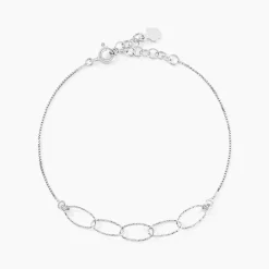 Bracelet Bulle Argent Blanc