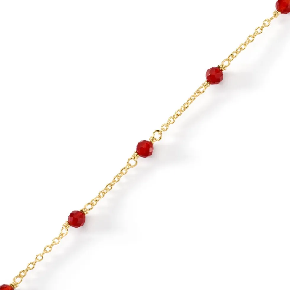 Bracelet Calliope Plaqué Or Doré Agate