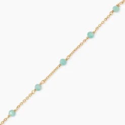 Bracelet Calliope Plaqué Or Doré Amazonite