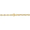 Bracelet Carlo Or Bicolore Maille Marine Ronde