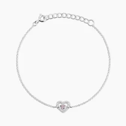 Bracelet Carren Argent Blanc Oxyde De Zirconium