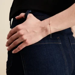 Bracelet éclat Perlé Plaqué Or Oxyde De Zirconium