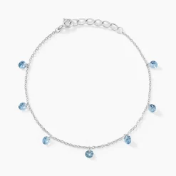 Bracelet Collie Argent Blanc Oxyde De Zirconium