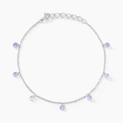 Bracelet Collie Argent Blanc Oxyde De Zirconium