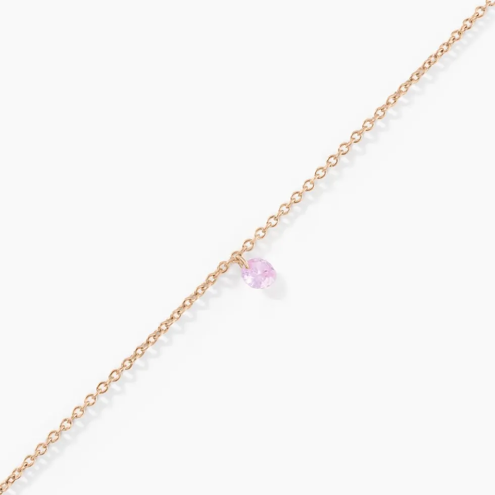 Bracelet Constantin Argent Rose Oxyde De Zirconium